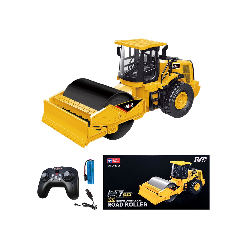 1/12 REMOTE CONTROL ROAD ROLLER 7 CHANNEL(Sealed color box)-D93305