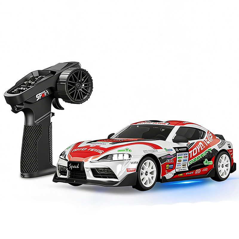 1/24 RC Drift Car 4WD – LED Lights & Drift Tires, 25KM/H